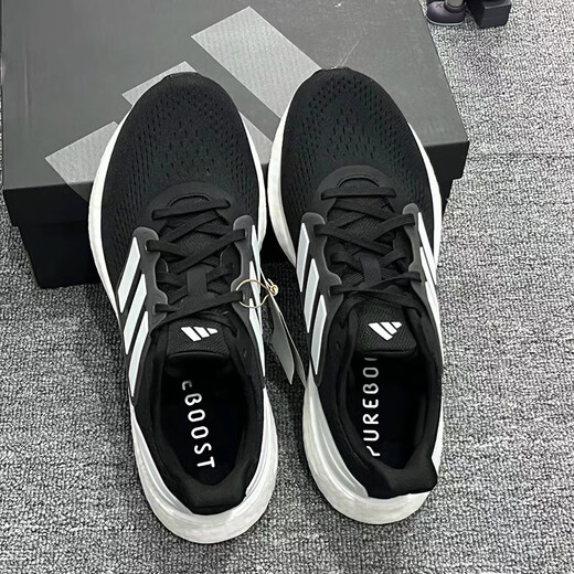 Adidas Duramo Herren -Sneaker Low Top Polishing Rebound Leichtes atmungsaktives Training Fitness Casual Running Shoes GW8336 IF4839/Schwarz/Weiß 42