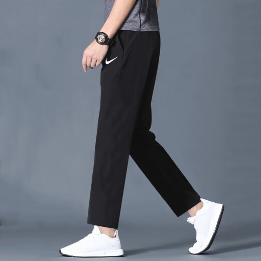 耐克（NIKE）男裤子 夏季新款直筒裤收腿运动休闲透气耐磨长裤宽松运动裤 DM6627-010/梭织快干/直筒薄款 S 165/72A