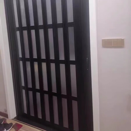 金凯盾厨房铝合金折叠门推拉门开放式隔断无轨道客厅卫生间阳台伸缩移门 白色