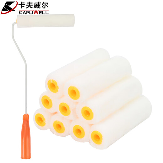 Kraftwell paint roller brush 4 inches 10 cores latex paint thumb roller brush wall brush tool EM3517