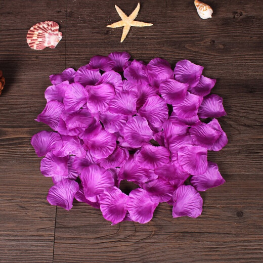 1000 pieces of non-woven fabric simulated rose petals, romantic petals, birthday decoration, proposal, wedding, Valentine's Day confession, romantic party arrangement, petals, wedding room arrangement, wedding supplies, candles, big red 1000 pieces