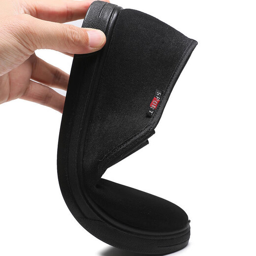 Real people winter old Beijing cloth shoes plus velvet and thickened men's cotton shoes slip-on lazy shoes non-slip soft sole middle-aged and elderly dad shoes 3101-5 men's cotton 40