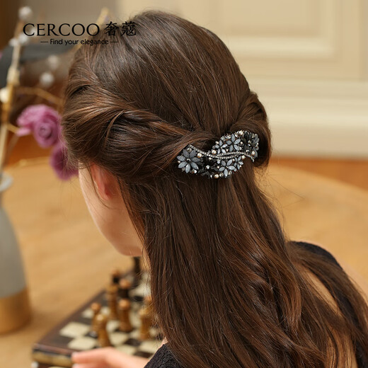 Cercoo (Cercoo) Diamond Blume Haarnadel-Strass-Kopfschmuck Mütter elegant