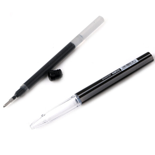 Baoke Neutral Pen 1.0 Comercio de oficinas Comerciales Pen a la cabeza gruesa Stroke de agua Escritura lisa Gran capacidad Calligrafía Firma Firma PC1048 Negro Pen 12 Caja + 12 Negro Regillados