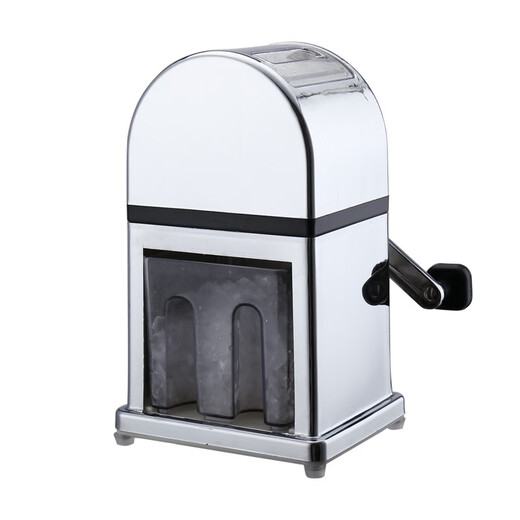 FEiNASi hand-cranked ice crusher, home bar, portable ice shaver, hail ice machine, ice blaster, manual smoothie machine, ice breaker, square-hand model