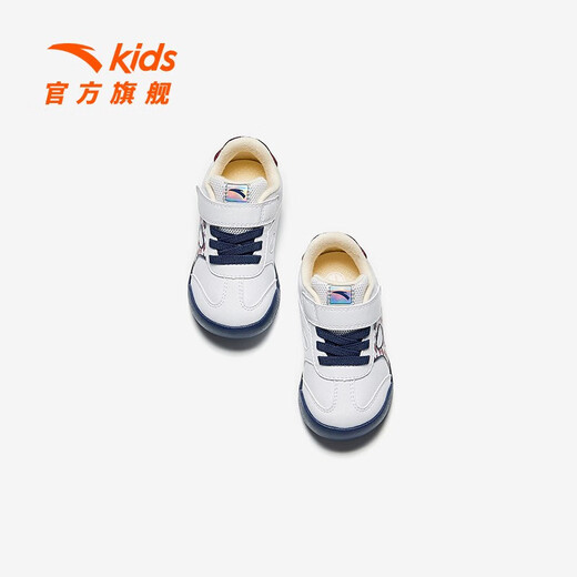 ANTA Children's Sports Shoes for Boys and Girls 2023 Autumn New Infant and Baby Non-Slip Breathable and Wear-Resistant Toddler Shoes ANTA White/Litchi Red/New Ink Blue-2 18 Size