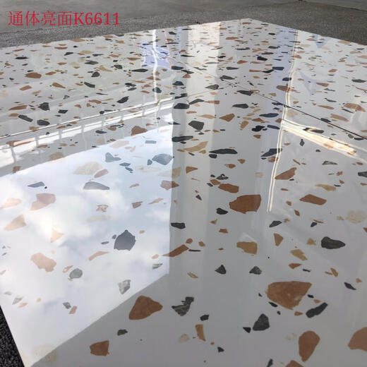 彩色亮光面水磨石瓷砖800x800美发服装店商场地板砖工装地砖600 K6623 600600) 其它