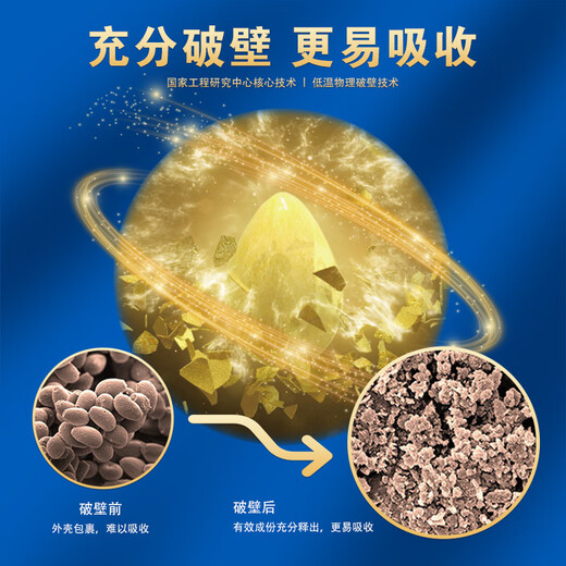 Baiyunshan Han Prescription [Official Authentic Product] Guangzhou Medicine Break the Wall Ganoderma Lucidum Spore Powder Capsules Nutritional Health Products Enhance Immunity 270mg/Piece*36Pieces 1 Bottle