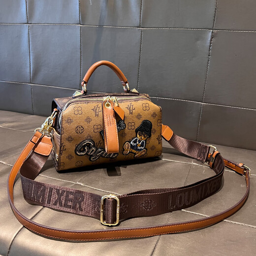 I.t dankles hong kong léger marque de luxe de vache vache sac pour femmes boston sac brodé
