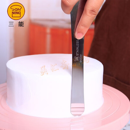 Mengyier three-function baking tool SN0 stainless steel small spatula mold filling stick mixing knife stuffing ruler for making dumplings stainless steel small spatula SN4061