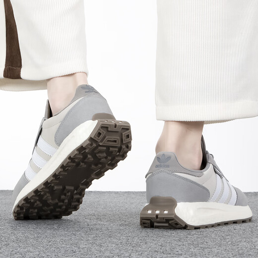 阿迪达斯 （adidas）三叶草男鞋女鞋跑步鞋 秋季新款慢跑透气休闲鞋Retropy E5运动鞋 GY9922/米/灰/白 42 鞋内长260mm