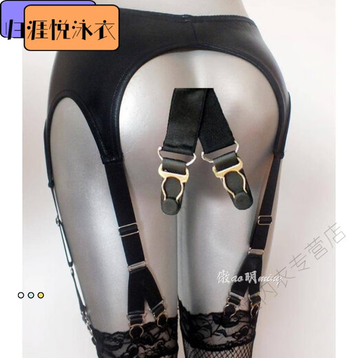 Wujin European и American Style Leather Pu 6 подвязаны 6 сильных завязки утки металлические пряжки. Нилоновая тыква шириной 1 см.