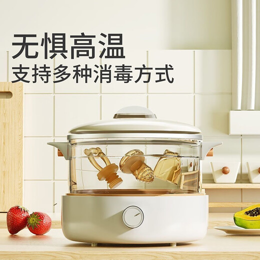 Qingyue (qingyue) chewy baby fruit feeding device pacifier silicone baby fruit and vegetable puree bite bag play teether full silicone bite bag L type + S type replacement bite bag