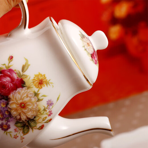 Porcelain Beauty Seasoning Jar Kitchen Supplies Seasoning Box Ceramic Seasoning Jar Box Storage Jar 21 Combination Set Seasoning Bottle Old Model 2+1 Golden Peony