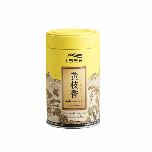 天池1392茶叶 凤凰潮州单枞茶 乌岽顶黄枝香单丛高山七彩有机罐装100g