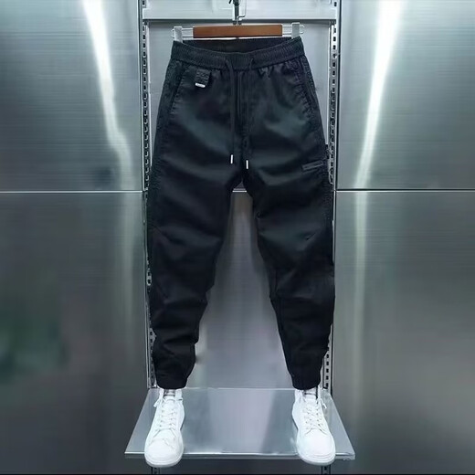 Pantalons décontractés de haute qualité de haute qualité pour garçons avec une salopette de taille polyvalente pour le printemps et l'automne Nouveau style pour les hommes pour les sports confortables et respirants 200 kaki [printemps et automne] xl