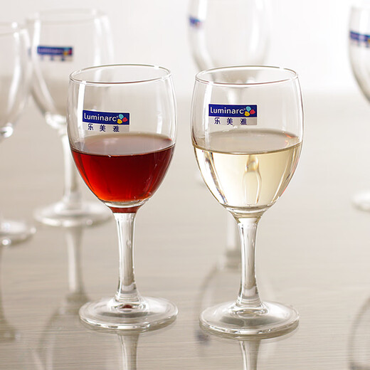 Lemeiya tall red wine glass lead-free crystal glass goblet wine glass red wine set elegant 190ml (pack of 6