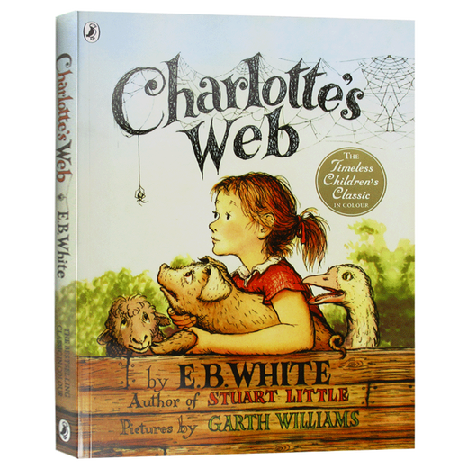 
Charlotte's Web Color Edition Original English Charlotte's Web Animal Novels Newbery Children's Literature Award White, E. B. Lansy Reading Index 680L