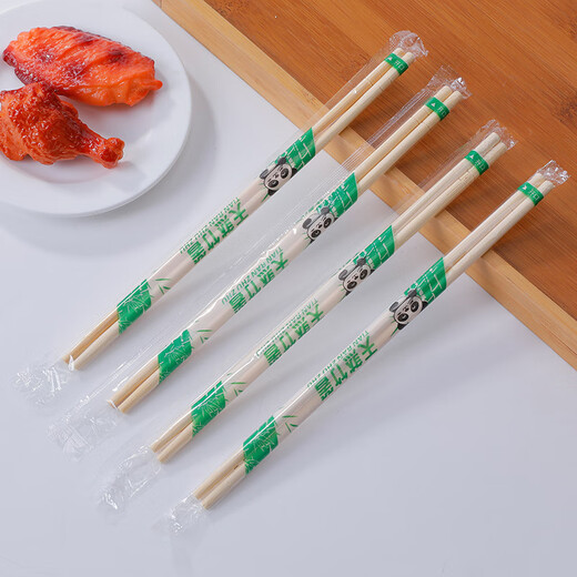 Yingrong disposable chopsticks large batch restaurant takeout packaged fast food individually packaged hygienic chopsticks individually packaged bamboo chopsticks disposable bamboo chopsticks 100 pairs