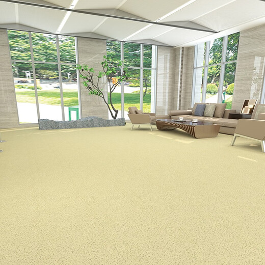 
Rongcai commercial pvc plastic floor hospital office floor glue thickened wear-resistant solid full plastic coil floor cement floor 15604/2.0mm thick/35 wire wear-resistant layer square meter