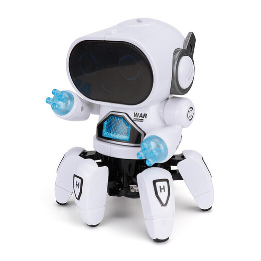 Wu's Story Toys's Toys Dancing Robot Boy 1 à 3 ans Gelle 2 ans Fille d'un an Baby Baby Electric Toys Singing and Dancing Robot [Orange] dirigez-vous vers le chant et la danse robot