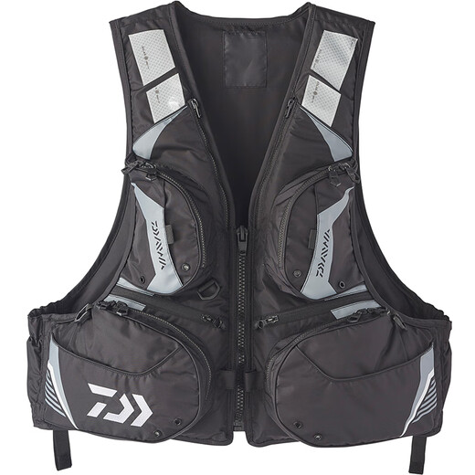 DAIWA new model DF-3420 life jacket, lightweight large buoyancy vest life jacket for offshore fishing boats, adult fishing equipment, red M