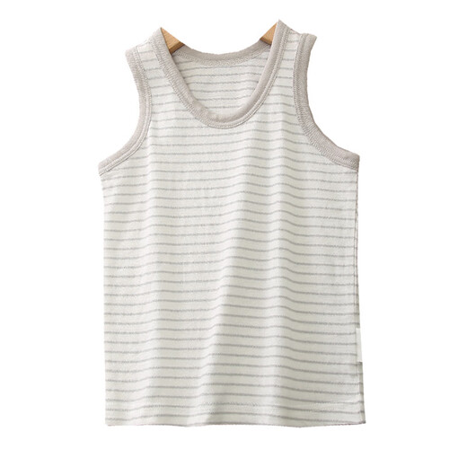 Printed cotton house 3-piece children's pure cotton vest for male and female babies Japanese casual baby tops bottoming shirt without fluorescence Airplane vest 3-piece 100