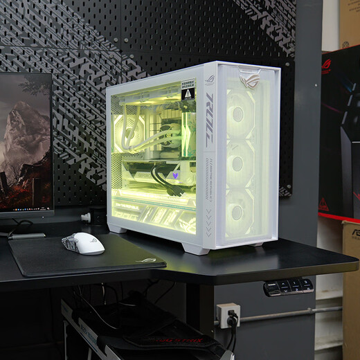 ASUS ROG family bucket Fubuki A21 shadow chasing host i5 13490F RTX5060/5070/5060TI desktop computer host ASUS fully assembled computer configuration three i5-12490F/RTX5060 graphics card