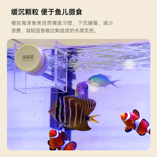 Haixiang says seawater fish special feed meat fish grain small ornamental fish hanging clown fish grain coral grain open fish food special meat fish grain 35g