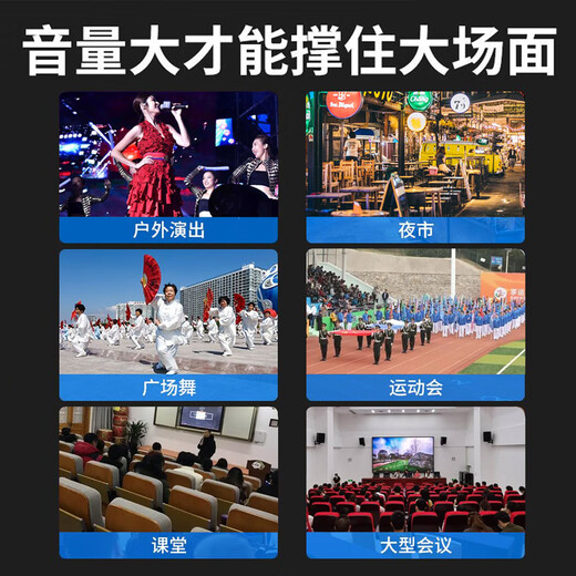 CHIGO square dance Bluetooth speaker subwoofer outdoor large volume outdoor karaoke sound card audio playing and singing 18-inch luxury version + wireless microphone X1 + 32GU disk