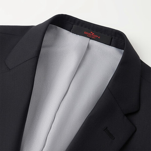 Qipai men's wool suit suit 2025 autumn new business wedding dress including cashmere suit and trousers two-piece set black suit top XXS B46 170/92B