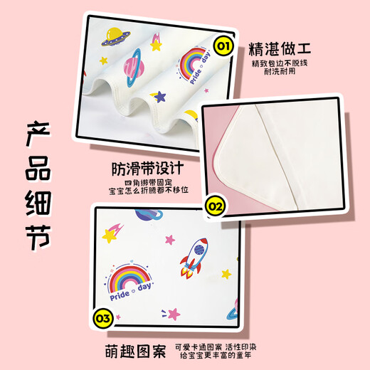 麦格萌隔尿垫婴儿大号防水床单可水洗护理床垫老人宝宝180*200cm