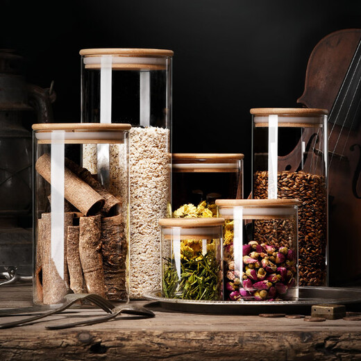 Meal General sealed cans two-pack glass tea cans coffee cans honey cans dry goods storage cans miscellaneous grain storage cans