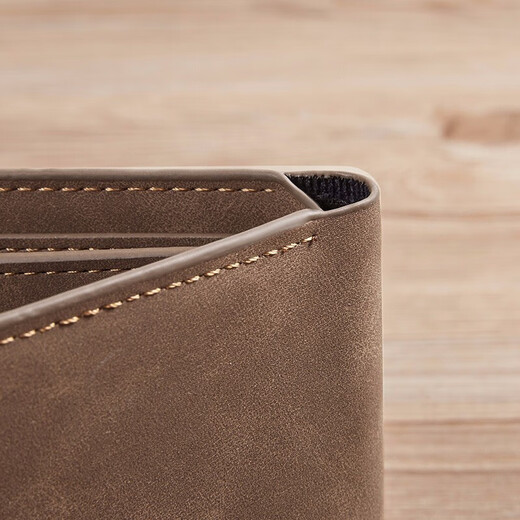 Mashalanti Sanyuan Lipi Herren Brieftasche Trendy Short Wallet Multi-Card Multifunktionskartenpack Jungen Geburtstag Geschenk für Freund Kaffee Neue Modestil