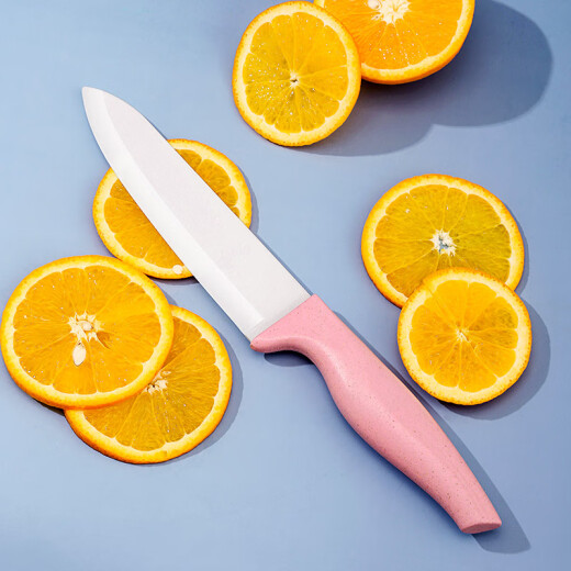 Jiabai 6-inch wheat straw handle ceramic fruit knife household melon and fruit knife peeling knife sharp dormitory knife ceramic knife KH170127