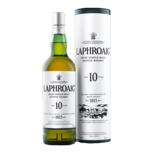 Laphroaig 10 Jahre Isle of Scotland Single Malt Whisky 700 ml 40 Grad Geschenkbox Importierte Wein