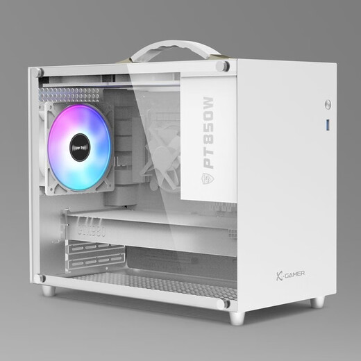 Jingyue Core i3 12100F/i5 12400F/no graphics card computer console game ITX mini host desktop computer eating chicken LOL Yongjie game console DIY assembly machine configuration one i3 12100F no graphics card/16G/512G with Jingyue RTX3050 8G