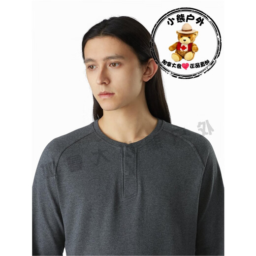 Arc'teryx (ARC TERYX) Arc'teryx Men's Long-Sleeved Henley Sirrus LS 20765 Water Wave Gray Glitch Heather XL