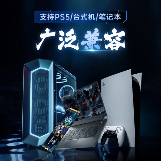 Fanxiang S690MQ SSD Solid State Drive M.2 Schnittstelle (PCIE4.0x4) Anpasset an PS5 Laptop AI Computer Storage Zubehör 2TB [Lesegeschwindigkeit 5000MB/s Graphit -Wärme -Dissipation]