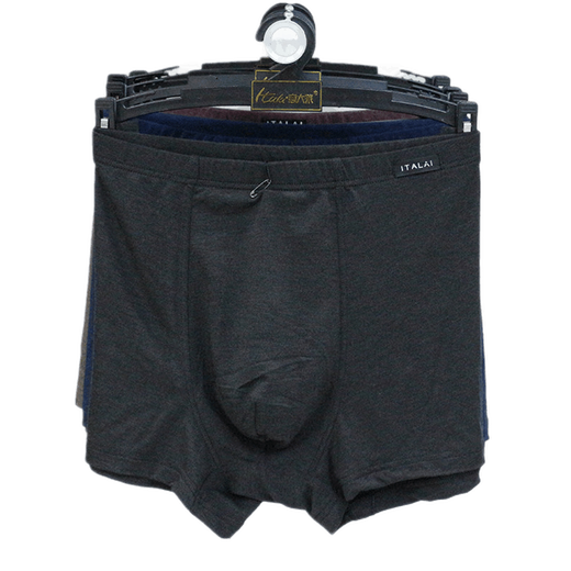 Italai Herren Antibakterielle Unterwäsche plus Fett plus größere Herrenboxhosen Modal Atmungsfreie Boxerhosen Großgröße BEISTEN FAT MAN SHORTS 4882 Tiefes lila 1 Paket 5xl/125b
