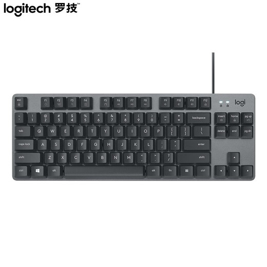 罗技（Logitech）K835机械键盘有线 电竞游戏键盘电脑办公有线键盘紧凑84键 【K835】84键 TTC轴红轴 黑