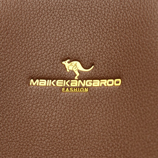 Kangaroo Kara 2026 new large-capacity fashion bag women's bag middle-aged handbag Valentine's Day New Year's gift for wife practical white brown gift box + hand bag