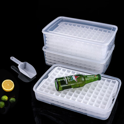 欧格达冰块模具商用大容量制冰盒冰箱制冰格子大号冻冰块制冰神器制作机 五层480格大冰格+储冰盒+冰铲 FA6189AD9E