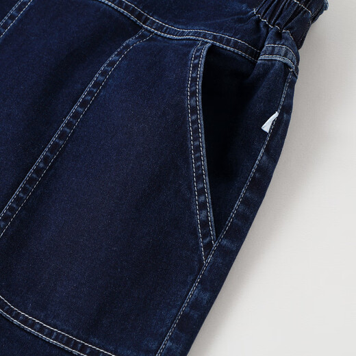 Anaire Girls 'Denim Overalls 2024 Sommer Neues lässige Trend -Hosenträger -Shorts Denim Blue 160 cm