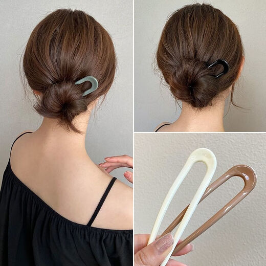 He Niang U-shaped hairpin daily modern short style hairpin hairpin artifact 5 pieces #五色%recommended ins minimalist hairpin