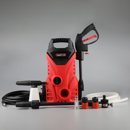 赛拓（SANTO）家用高压清洗机 1500W小型摩托车汽车清洗用品 插电水枪掸子 【9902】清洗机1500W