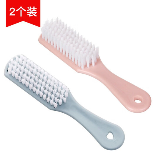 Accor plastic small brush to remove oil stains, laundry brush, shoe cleaning brush, soft-bristle shoe cleaning brush, 2 pack