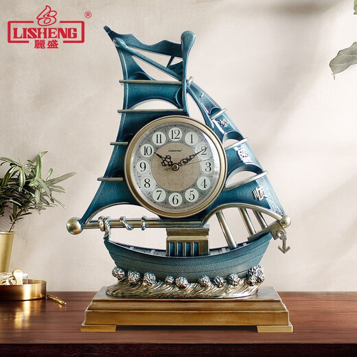 
Lisheng (LISHENG) Lishen smooth clock household living room simple clock Chinese creative ornament clock large table clock S983WM (anti-anti-bronze rust)