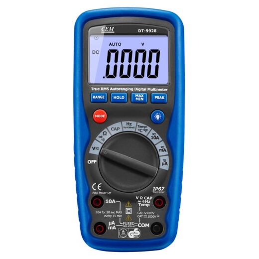 HuashengChang Digital High Precision Multímetro Electricista Professional de grado profesional Medidor Universal Medidor Digital Instrumento de prueba multipropósito DT-9928