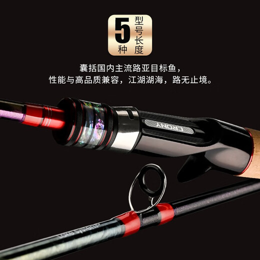 CRONY科尼路亚竿新款神捕枪枪柄直柄超轻碳素翘嘴鳜鱼竿虫竿泛用竿快调 2.03m /C682MH 枪柄2节